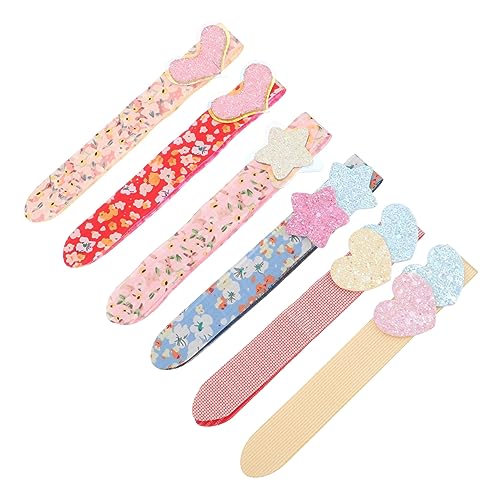 Vaguelly 6stücke Haaraufkleber Haarband Fransenband Glitzer Für Damen Mädchen Fixer Nacken Seitenhaare Aufkleber Patch Halter Haaresiegel von Vaguelly