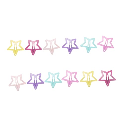 Vaguelly 6paar Stern Haarspangen Für Mädchen Bunte Haarnadeln Haarschmuck Mit Sternen Klemmen Und Spangen Für Junge Mädchen Geeignet Für Schule Party Und Alltag von Vaguelly