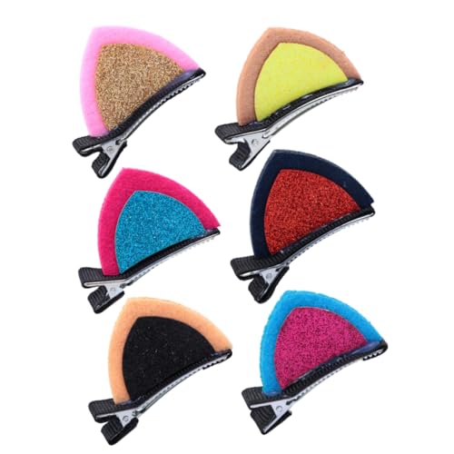 Vaguelly 6paare Glitzer Katze Ohren Haarclips Katzenohr Kopfschmuck Mit Glitzer Haarnadeln Junge Mädchen Haarschmuck Ornament Für Party Und Cosplay von Vaguelly