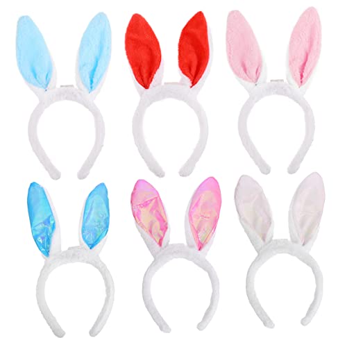 Vaguelly 6stücke Bunny Ohren Haarband Mit Praktischen Kopfbedeckungen Für Kreative Haar-requisiten Und Festliche Party-haarzubehör Aus Hochwertigem Material von Vaguelly