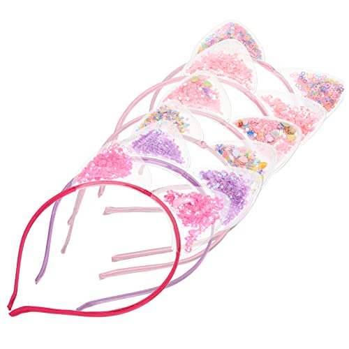 Vaguelly 6stücke Katzenohr-stirnband Mit Pailletten Aus Quicksand Für Mädchen Und Junge Mädchen Süßes Haarband Für Partys Und Cosplay von Vaguelly