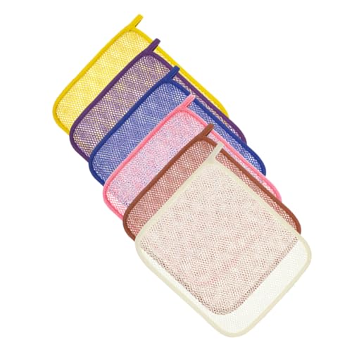 Vaguelly 6stücke Körperpeelingtuch Aus Nylon Waschlappen Zum Duschen Peelingtuch Für Haut Afrikanisches Netzdesign Multifunktionales Badetuch von Vaguelly