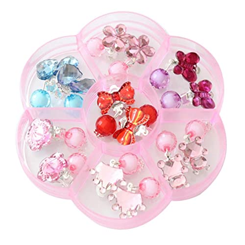 Vaguelly Modische Creolen-clip-ohrringe Für Mädchen 7 Paar Clip-on-ohrring-set Kinderfreundliches Design Für Partys Und Veranstaltungen von Vaguelly