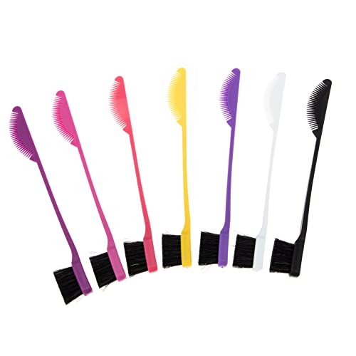 Vaguelly 7stücke Wimpernbürste Augenbrauenbürste Und Kamm Perückenbürste Bürste Haarfärbepinsel Für Haaransatz Mascara Verteilung Und Styling von Vaguelly
