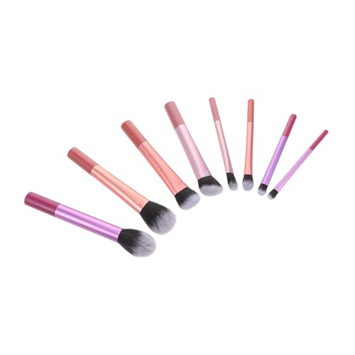 Vaguelly 8 Stück Make Up Pinselset Teilig Langstielig Weich Vielseitig für Lidschatten Puder Foundation Concealer Ergonomisch Leicht Kompakt Reise und Tägliche Anwendung von Vaguelly