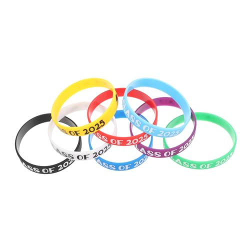 Vaguelly 8 Stück Silikonarmbänder Klasse Komfortable und Robuste Abschlussfeier Wristbands für Lehrerpräsente und Mitgebsel zur Des Abschlusses von Vaguelly