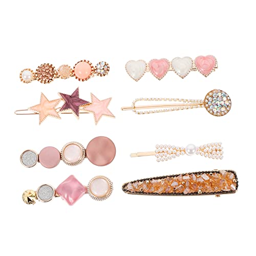 Vaguelly 8 Stück Teiliges Perlen Haarspangen Damen Haarklammern aus Haarschmuck Accessoires für Partys Hochzeiten Alltag und Festliche Anlässe von Vaguelly