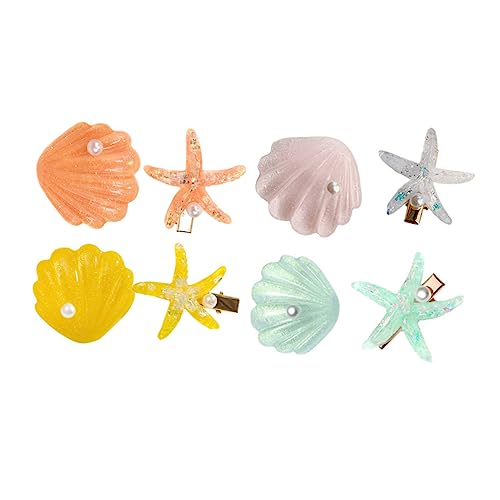 Vaguelly 8 Stück Teiliges Set Niedlicher Haarklammern für Mädchen Haaraccessoires Gelb Grün und Orange für Täglichen Gebrauch und Festliche Anlässe von Vaguelly