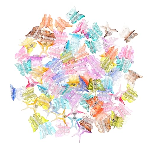 Vaguelly 80stücke Haarklammern Schmetterling Verschiedenen Farben Dekorative Haarspangen Für Damen Und Mädchen Für Alltag Partys Und Makeup-routinen von Vaguelly