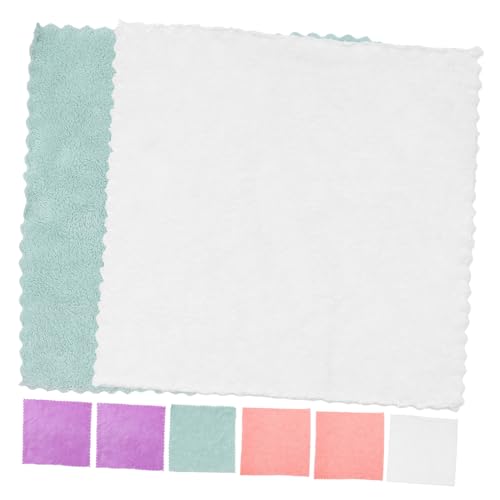 Vaguelly 8Stücke Korallenvlies Handtücher Ultraweiche Saugfähige Gesichtstücher Waschbare Badetücher Farben für Gesichtsreinigung Gäste Wc und Unterwegs von Vaguelly