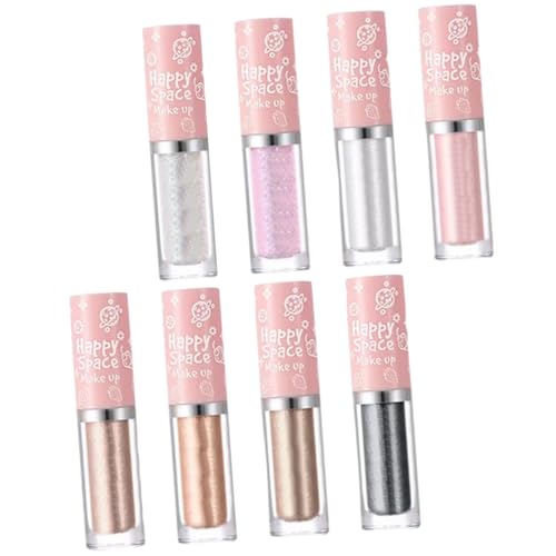 Vaguelly 8stücke Flüssiger Lidschatten Glitzer Für Augen Make-up Lidschatten-stick Mit Glitzer-optik Flüssiger Eyeliner Für Frauen Und Mädchen von Vaguelly