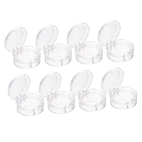 Vaguelly 8stücke Aufbewahrungsbox Für Make-up Lidschatten-kompakthülle Make-up-leerplatte Kosmetikeimer Weiß Lidschatten-ersatzbox Make-up-tool Lidschatten-hülle Organizer Für Home Lagerung von Vaguelly