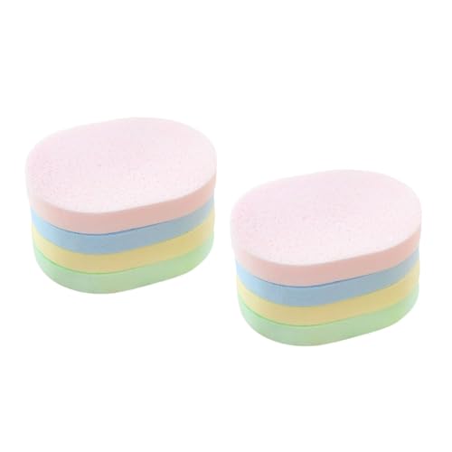 Vaguelly 8stücke Gesichtswaschpads Für Gesichtsreinigung Runde Schwämme Für Hautporenreinigung Make-up-entferner-pads Gesichtsreinigungszubehör Gesichtspeelingschwämme von Vaguelly