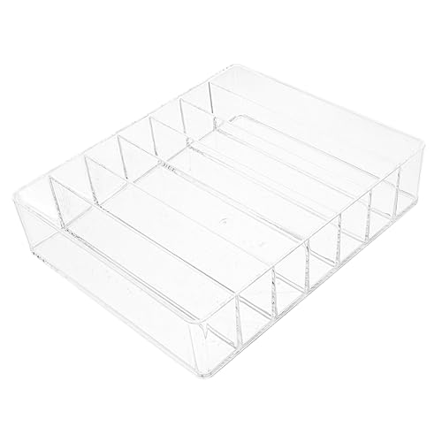 Vaguelly Lidschattenpaletten Organizer Acryl Make Up Organizer mit Fächern für Transparent für Badezimmer und Kosmetiktisch von Vaguelly