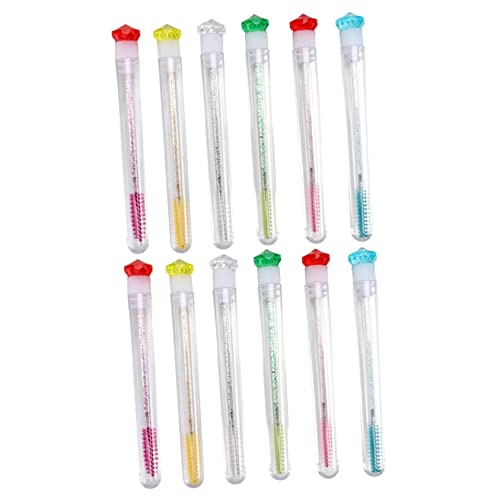 Vaguelly 12stücke Eyelash Brush Mit Tragbarem Mascara- Und Aufbewahrungstube Für Wimpernverlängerung Und Augenbrauenstyling Leicht Und Praktisch Für Und Tägliche Anwendung von Vaguelly