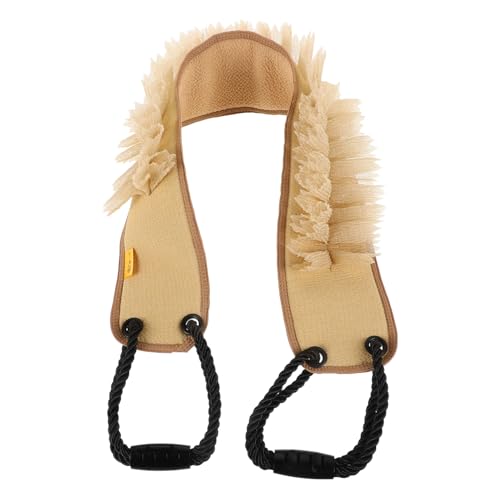 Vaguelly Badetuch hautpflege hautreinigung reinigungstuch körperbürste rückenbürste Waschlappen Körperwäscher Peeling-Körpertuch Peeling-Tool für den Rücken Scheuertuch Viskosestoff Beige von Vaguelly