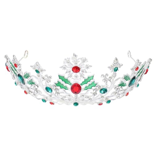 Vaguelly Barock Silberfarbene Hochzeit Tiara Leichtes Stirnband Eleganter Haarschmuck Für Braut Hochzeit Halloween Party Geburtstag von Vaguelly