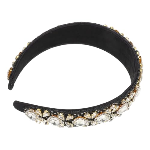 Vaguelly Barock Strass Haarreif mit Breitem Rand Originelles Haarschmuck Accessoire für Damen Funkelndes Stirnband für Hochzeit Festliche Anlässe Bequem und Sicher Sitzend Weiß Vaguelly Barock Strass Haarreif mit Breitem Rand Originelles Haarschmuck Accessoire für Damen Funkelndes Stirnband für Hochzeit Festliche Anlässe Bequem und Sicher Sitzend Weiß von Vaguelly