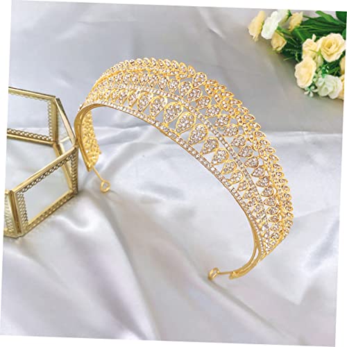 Vaguelly Brautkrone mit Strassbesatz Glänzendes Haarschmuck Accessoire für Damen Eleganter Kopfschmuck für Hochzeit Prinzessin Stirnband Tiara für Braut und Festliche Anlässe von Vaguelly