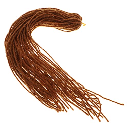 Vaguelly Dreadlock Extensions Dreadlocks Für Damen Und Herren Lange Braune Haarverlängerungen Im Hip Hop Stil Synthetische Dreadlock Perücken Stränge von Vaguelly