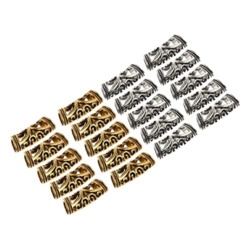 Vaguelly Dreadlock Zubehör 20 Stück Dread Perlen Für Zöpfe Haar Ringe Dreadlock Accessoires Langlebige Zopfmanschetten Haarschmuck Für Frauen Und Männer Für Partys Und Selbstgemacht von Vaguelly