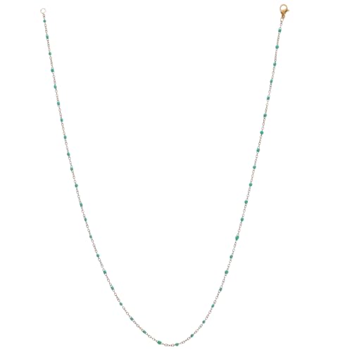 Vaguelly Dünne Kettenhalskette: Kurzes Schlüsselbein- aus Metall für – Schmuck im Boho-Stil für Sommer-Strand-Outfits und Freizeitkleidung von Vaguelly