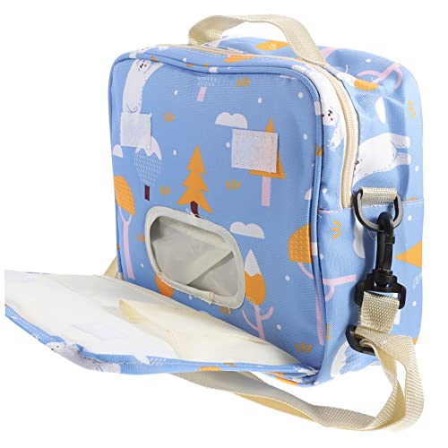 Vaguelly Eine Schulter Mama Tasche Wickeltasche Tragbarer Babywindel-Organizer Mama-Tasche Geschenke Kinderwagen Reisewindel-Organizer-Tasche Baby-Windel-Organizer-Tasche Windeln Handtasche von Vaguelly