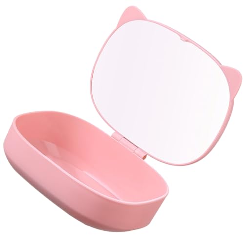 Vaguelly Jewelry Organizer Mit Katzenohren Kosmetiktasche Und Haarschmuck Aufbewahrung Süßes Design Für Mädchen Für Und Zuhause Praktischer Schmuckhalter von Vaguelly