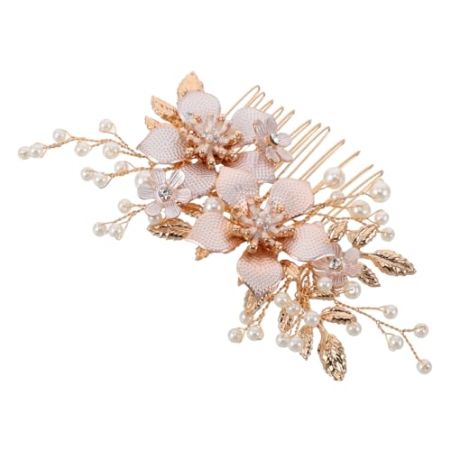 Vaguelly Eleganter Braut Haarkamm mit Kristallen und Imitationsperlen Leichter Brautschmuck für Blumenmädchen und Hochzeiten Vielseitiges Haaraccessoire für Besondere Anlässe und von Vaguelly