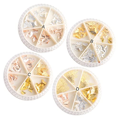 Vaguelly Alloy Patches Manicure Sticker Für Farbige Glänzende Schmetterlinge Teiliges Nagelkunst-dekoration Für Kreative Designs Und Persönliche Handwerksprojekte von Vaguelly