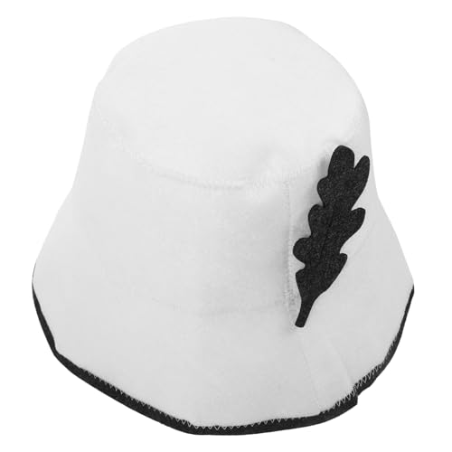 Vaguelly Filz Duschhaube Badekappen Badehut Für Die Sauna Dusche Saunahut Bequemer Hut Für Die Sauna Wiederverwendbarer Saunahut Duschhaube Männer Atmungsaktiver Saunafilzhut Weiß Gefühlt von Vaguelly