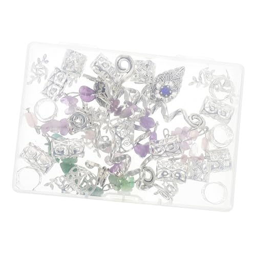 Vaguelly Haarzauber Für Zöpfe Dreadlock Accessoires Handgefertigte Haaranhänger Für Flechtfrisuren Robuste Haarschmuck Mit Steinsteinen Multifunktionale Haarschmuck Für Frauen von Vaguelly