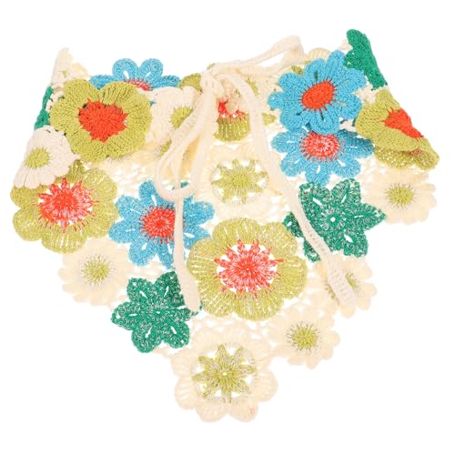 Vaguelly Gehäkeltes Haarschal Blumen Haarschal Dreieckstuch für und Mädchen Atemberaubendes Leichtes Kopftuch für Tägliche Anlässe und Besondere Events von Vaguelly