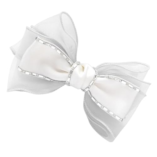 Vaguelly Strass-haarspange Mit Schleife Für Frauen Haarnadel Aus Stoff Mit Strasssteinen Glänzendes Haar-accessoire Für Verschiedene Anlässe von Vaguelly