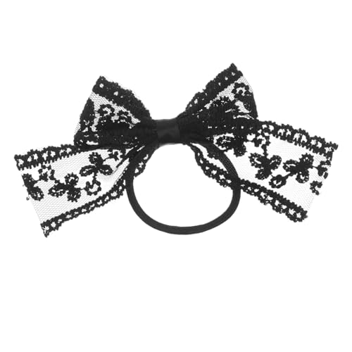 Vaguelly Haargummi mit Elastischem Spitzen Schleifen Design Zuverlässiger Weiches Material Vielseitiges Damen Haarband für Alltag Party und Besondere Anlässe Vaguelly Haargummi mit Elastischem Spitzen Schleifen Design Zuverlässiger Weiches Material Vielseitiges Damen Haarband für Alltag Party und Besondere Anlässe von Vaguelly