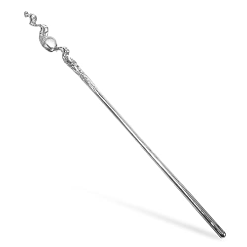 Vaguelly Vintage Metall-haarstab Für Frauen Minimalistischer Haarschmuck Stabiler Haarknoten-stick Für Teens Für Verschiedene Frisuren Silberfarbenes Design von Vaguelly