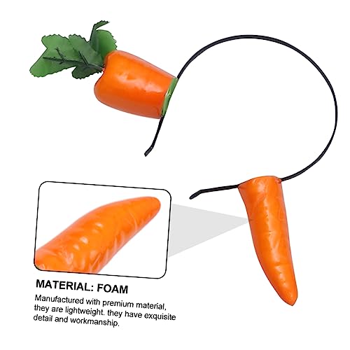 Vaguelly Haarreifen Karotte Haarparodie Party Haarreifen Frauen Erwachsene Haare Stoff Und Materialien Langlebig Sicher Urlaub Party Halloween Festival Gute Laune Gute Verarbeitungsdetails von Vaguelly