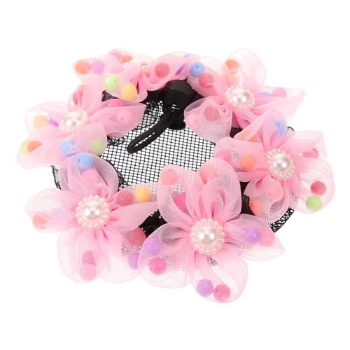 Vaguelly Haarschmuck Für Frauen Ballett Brötchennetz Zubehör Ballerina Ballett-dutt-haarnetz Für Mädchen Kopfbedeckung Hochzeit Kleinkind Ballett Haarnetz Brötchen Netz Stoff Rosa von Vaguelly