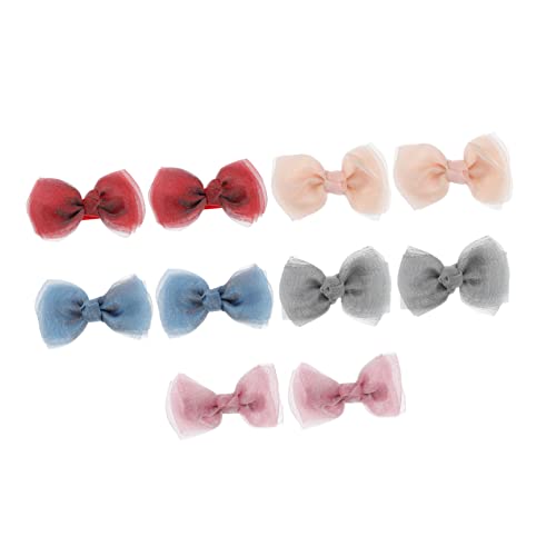 Vaguelly 5paare Mädchen Schleife Haarnadel Party Haarnadeln Schleife Haarspange Junge Mädchen Kopfschmuck Party Haar Accessoire Täglicher Gebrauch Hochzeit von Vaguelly