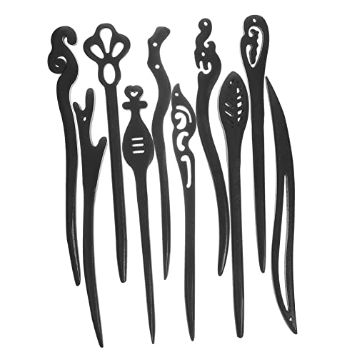 Vaguelly 10stücke Holz-haarstäbchen Für Frauen Traditionelle Haarknotenstäbe Chinesischer Haarschmuck Für Hochsteckfrisuren Vintage-haarstäbchen Als Geschenkidee Für Partys Und von Vaguelly