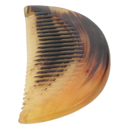 Vaguelly Handgefertigter Horn Massagekamm für Kopfhaut Feinzahniger Antistatischer Gua Sha Kamm Tragbar für Haarstyling und Akupunkturpunkt-stimulation Kompaktes Haarmassage-tool für Frauen von Vaguelly