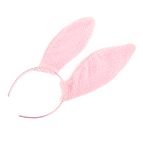 Vaguelly Hasenohren Haarband Faltbar Für Damen Und Kinder Originelles Stirnband Aus Flanell in Rosa Für Partys Kostüme Cosplay Und Festivals von Vaguelly