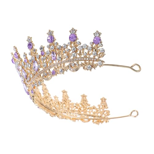 Vaguelly Hochwertige Tiara für Damen Braut Haar Accessoire Funkelndes Stirnband für Hochzeit Geburtstag Party und Kostüm Leichtes Design Komfortabel Tragbar von Vaguelly