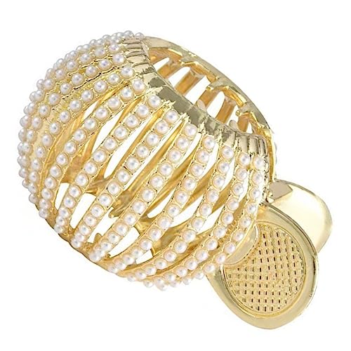 Vaguelly Hochwertiger Haarschmuck Mit Perlen Hochsteckfrisur Clip Für Damen Metall Haarspange Für Dickes Und Dünnes Haar Für Hochzeiten Partys Und Tägliche Anlässe von Vaguelly