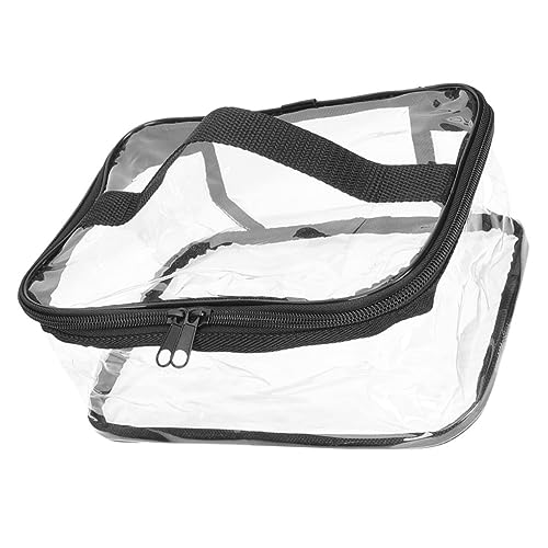 Vaguelly Travel Kosmetiktasche Mit Tragegriff Transparente Toiletten-Organizer Für Damen Für Reisen Hochzeiten Und Alltagsgebrauch Langlebig Und Praktisch von Vaguelly