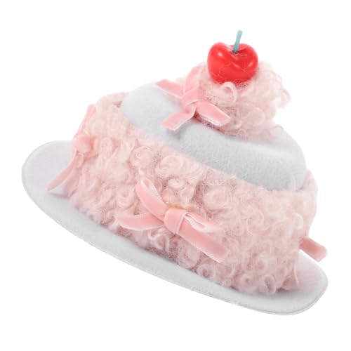 Vaguelly Kirschkuchen-Haarnadel geburtstag haarspange Haarclip Haarspangen für kleine Mädchen Haarspangen für das Damenstyling Cartoon-Clip für Damen Plüschstoffe von Vaguelly