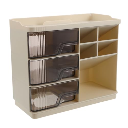 Vaguelly Kosmetik-organizer Mit Schubladen Für Make-up Und Hautpflege Staubdichtes Aufbewahrungsregal Platzsparendes Design Für Schreibtische Und Fristiertische von Vaguelly