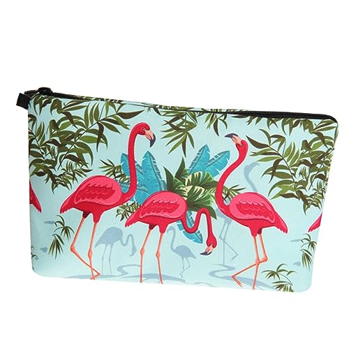 Vaguelly Kosmetiktasche Flamingo-Design Kulturbeutel Tragbar Make-up-Tasche Für Damen Reise-Make-up-Tasche Mit Viel Stauraum Aufbewahrungstasche Aus Sicheren Materialien Für Alltag Und von Vaguelly
