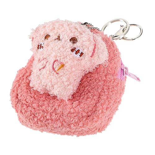 Vaguelly Cartoon-plüsch-münztasche Reißverschluss-geldbörse Wechselgeldbeutel Kleine Brieftasche Münzgeldbörse Aus Hochwertigem Material Für Kleingeld Schlüssel Karten Kosmetika von Vaguelly