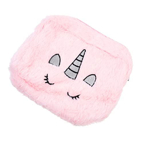 Vaguelly Kosmetiktasche Mit Reißverschluss Plüschdesign Für Damen Kulturbeutel Zur Aufbewahrung Von Make-up Lippenstift Und Puder Platzsparend Und Langlebig von Vaguelly